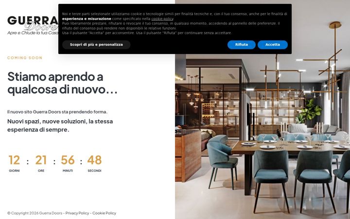 Screenshot of guerradoors.it
