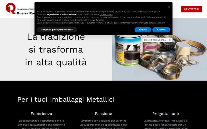 Screenshot of guerraromano.it