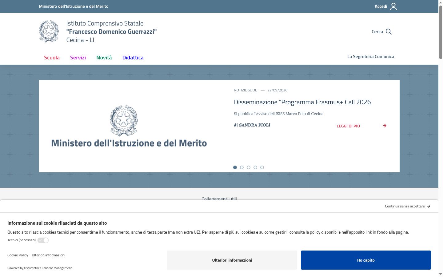 Screenshot tal-banner tal-kunsens muri qabel kwalunkwe interazzjoni