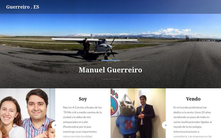 Screenshot of guerreiro.es