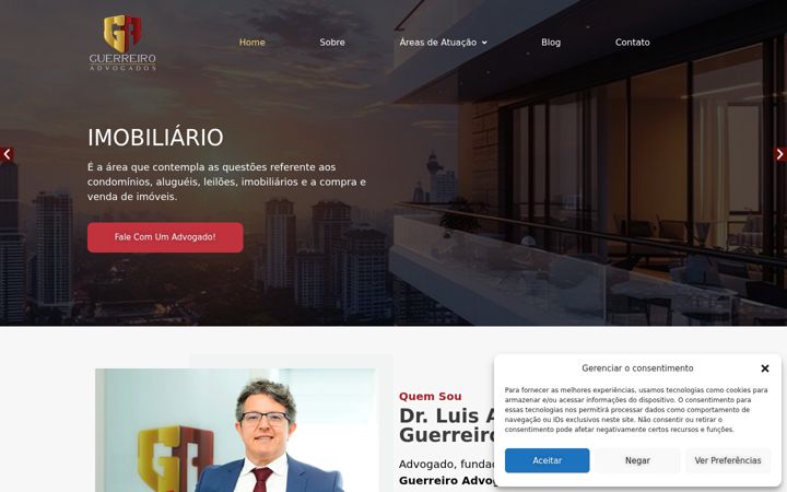 Screenshot of guerreiroadvogados.com