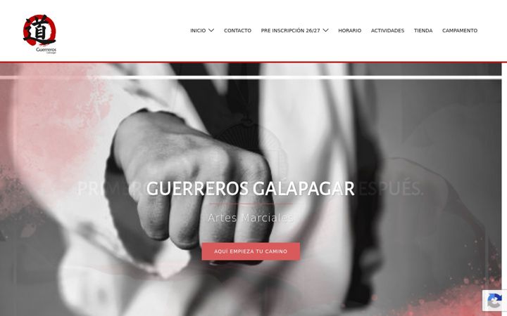 Screenshot of guerrerosgalapagar.org