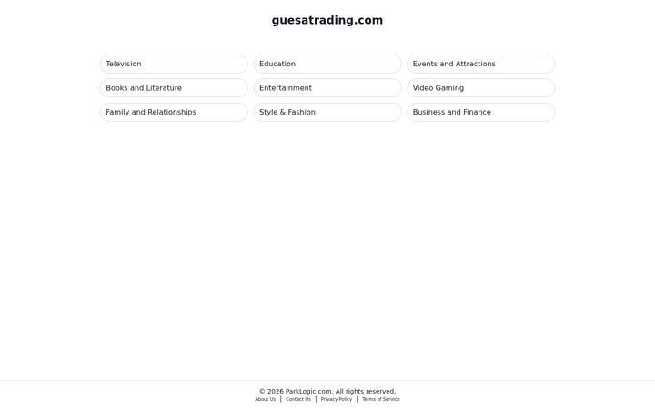 Screenshot of guesatrading.com