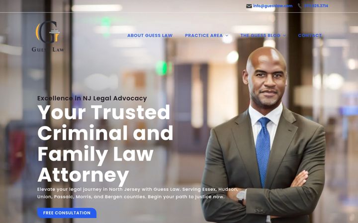 Screenshot of guesslaw.com