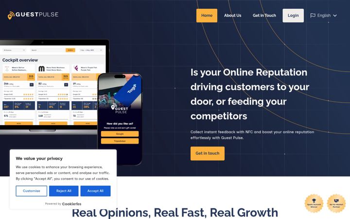 Screenshot of guest-pulse.com