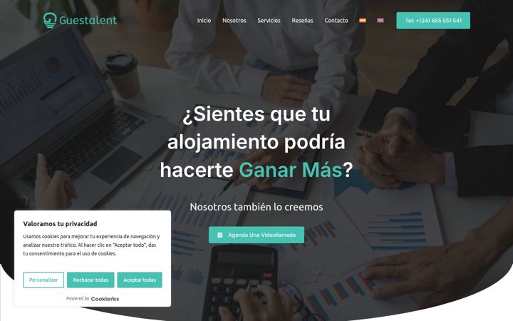 Screenshot of guestalent.com