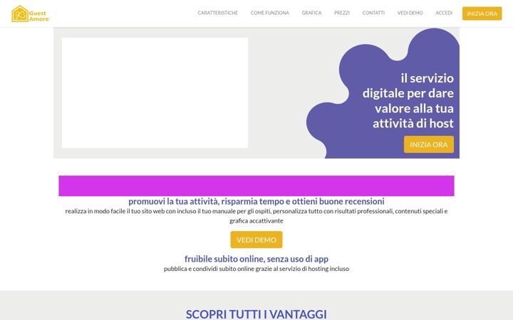 Screenshot of guestamore.com