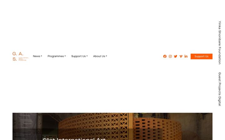 Screenshot of guestartistsspace.com