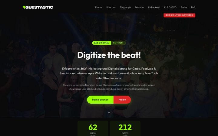 Screenshot of guestastic.com