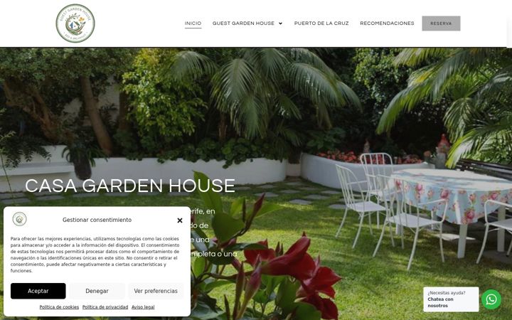 Screenshot of guestgardenhouse.com