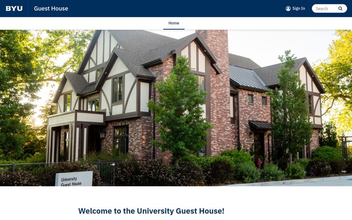 Screenshot of guesthouse.byu.edu