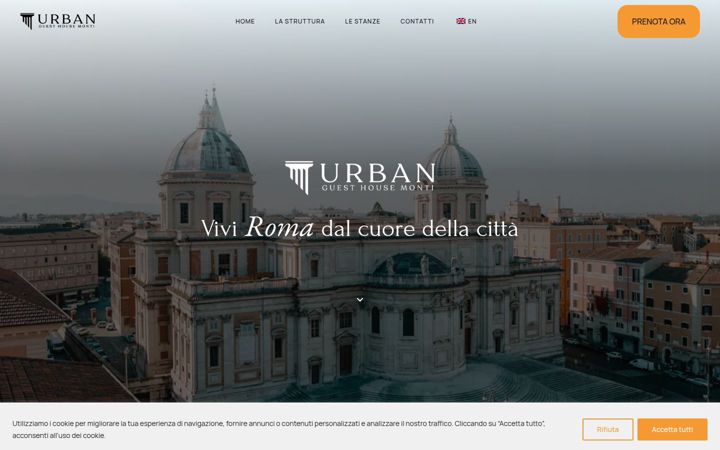 Screenshot of guesthousemonti.com