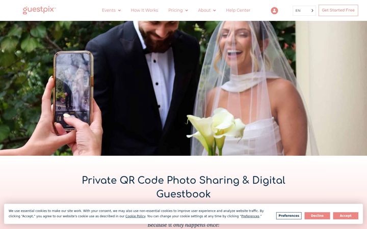 Screenshot von guestpix.com