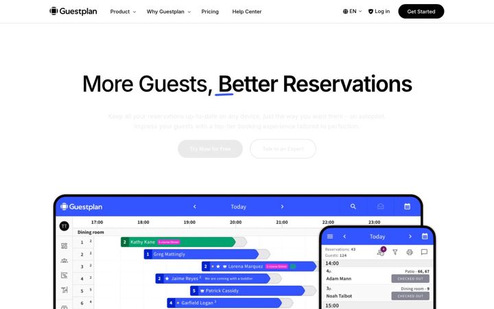 Screenshot of guestplan.com