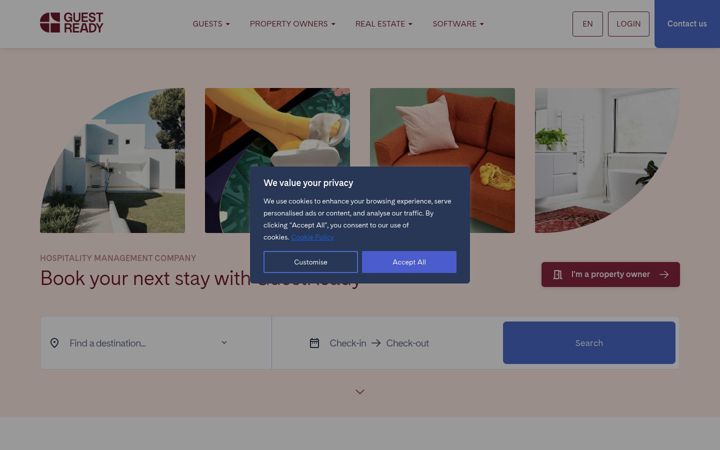 Screenshot of guestready.com