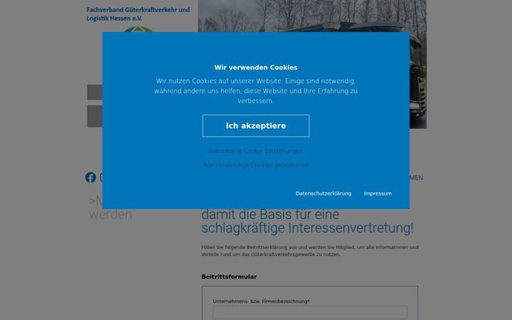 Screenshot of gueterkraft.de