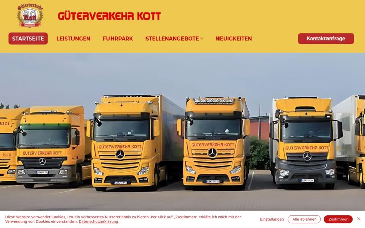 Screenshot of gueterverkehr-kott.de