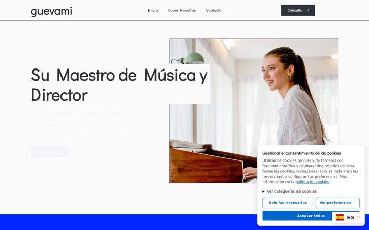 Screenshot of guevami.com