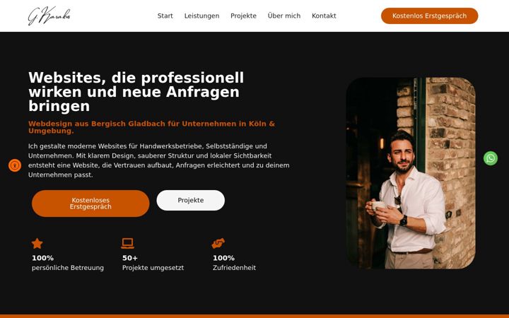 Screenshot of guevenkarakus.de