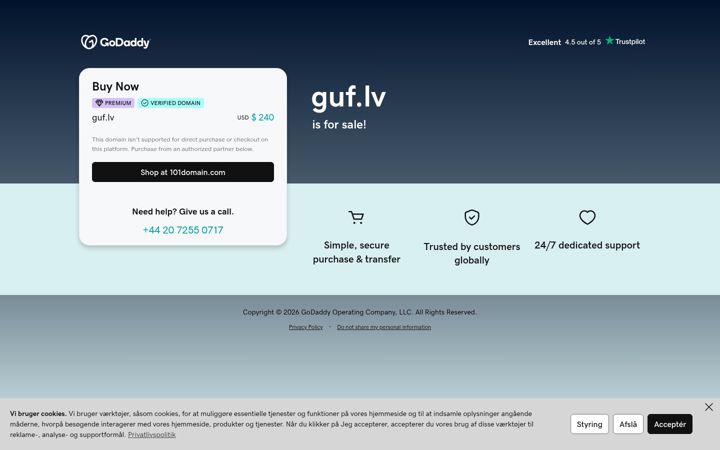 Screenshot of guf.lv
