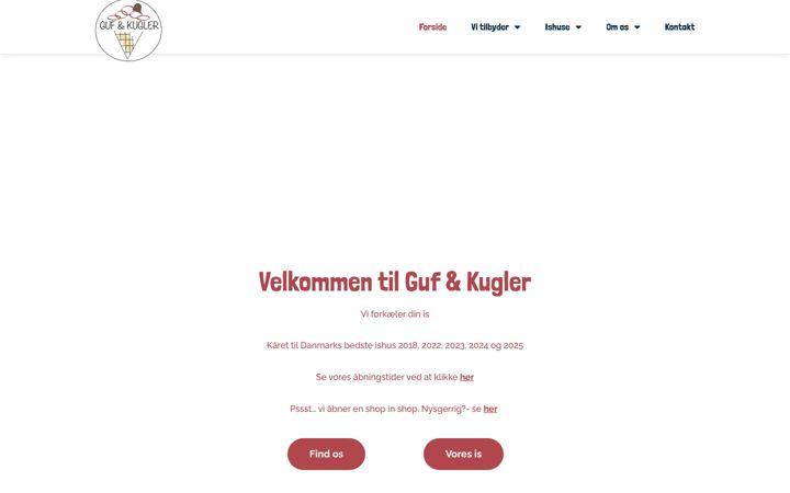 Screenshot of gufogkugler.dk