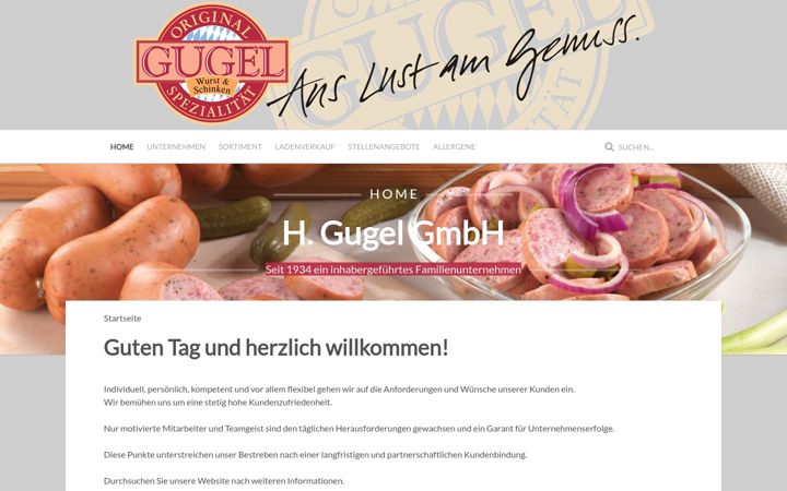 Screenshot of gugel.de