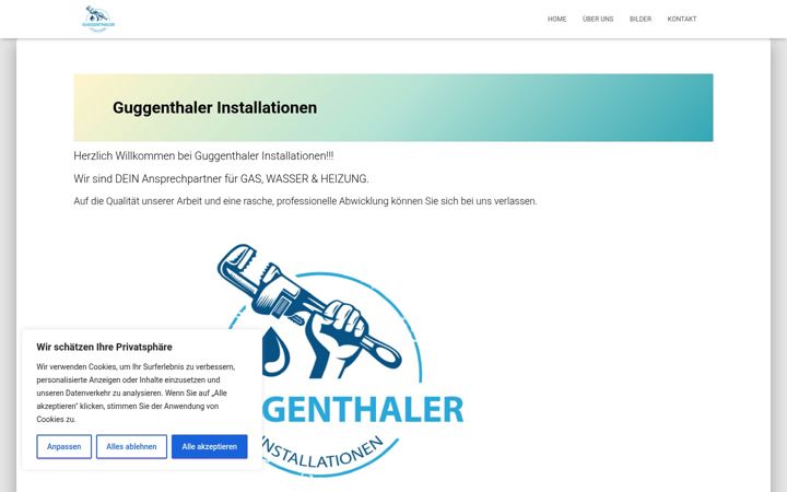 Screenshot of guggenthaler-installationen.at
