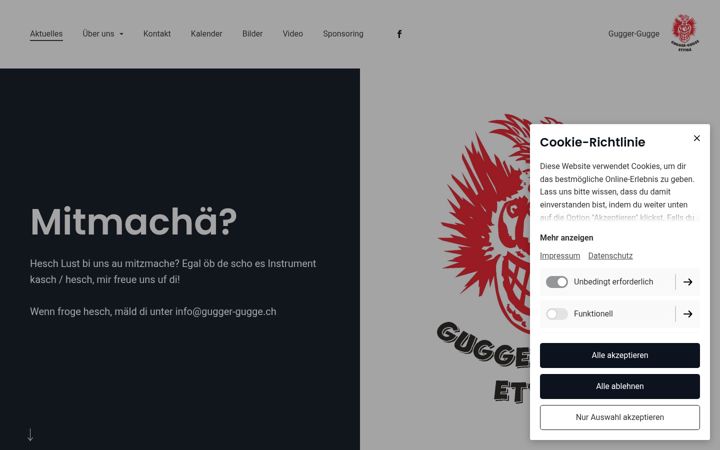 Screenshot of gugger-gugge.ch