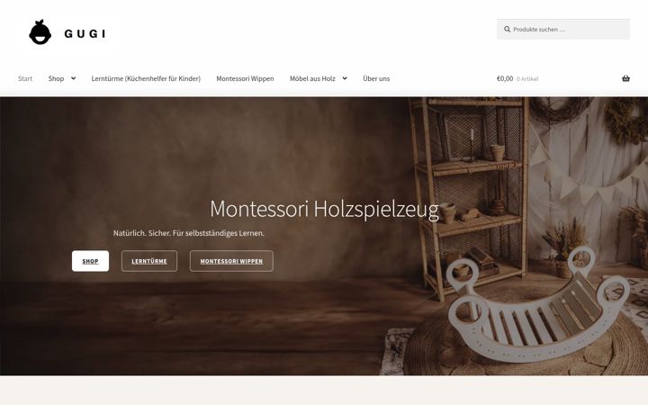 Screenshot of gugishop.de