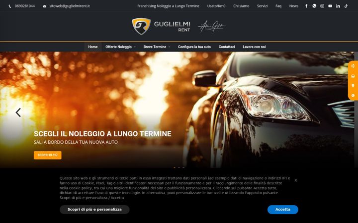 Screenshot of guglielmirent.it
