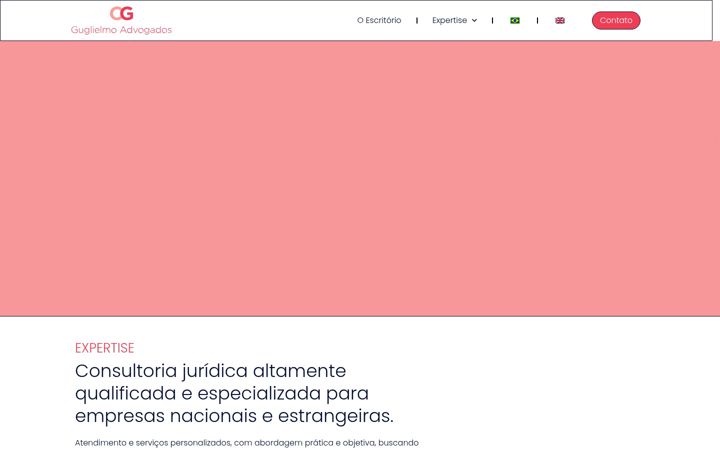 Screenshot of guglielmo.adv.br