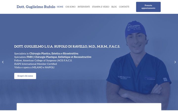 Screenshot of guglielmorufolo.com