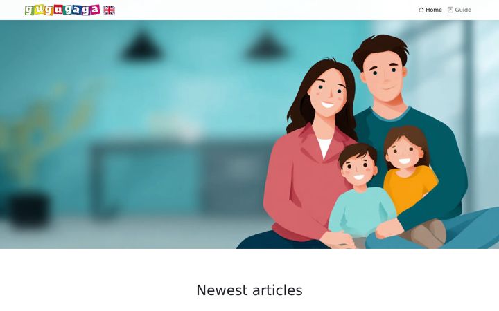 Screenshot of gugugaga.uk