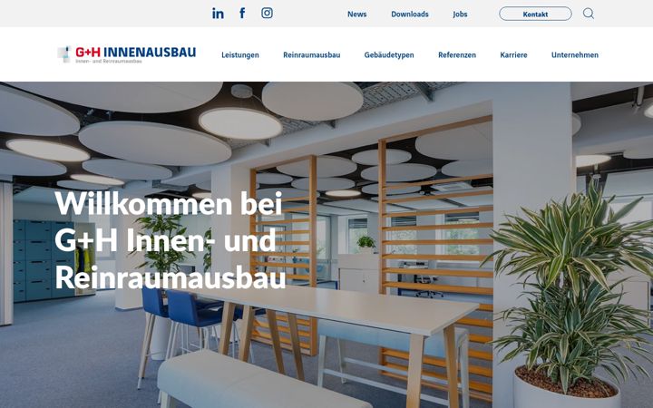 Screenshot of guh-innenausbau.de