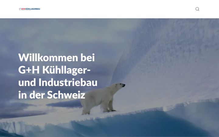 Screenshot of guh-kuehllagerbau.ch