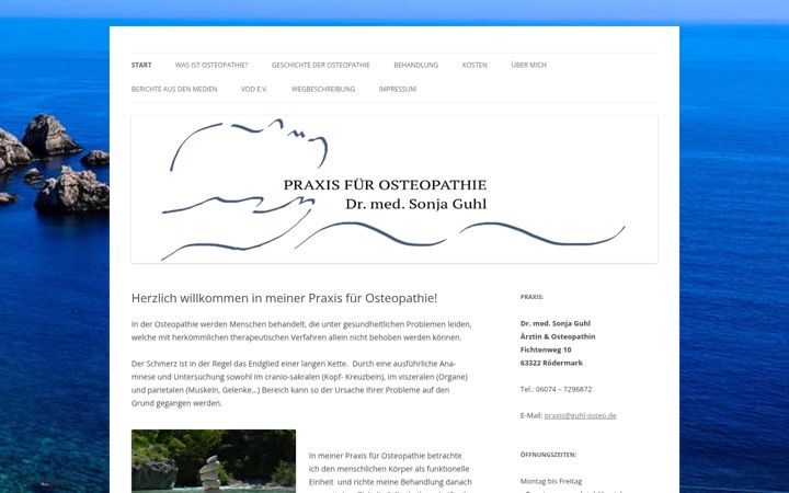 Screenshot di guhl-osteo.de