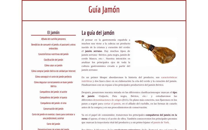 Screenshot di guia-jamon.com