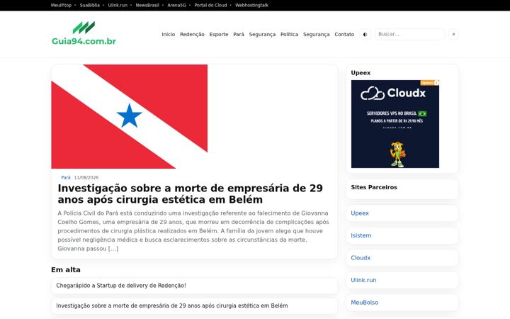 Screenshot of guia94.com.br
