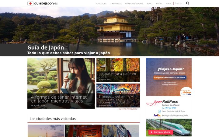Screenshot of guiadejapon-es.com