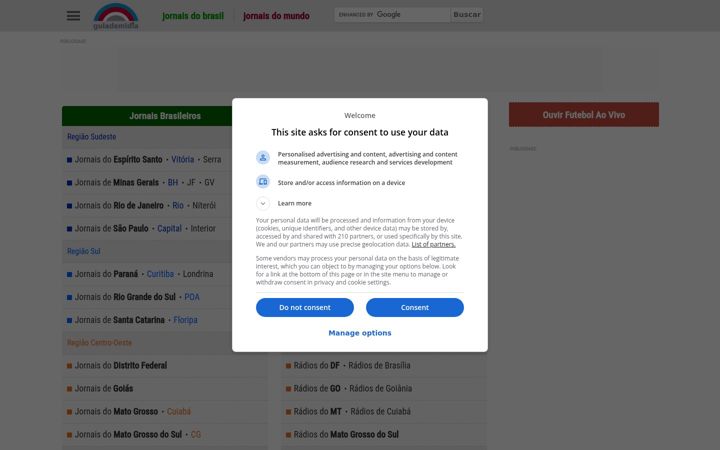 Screenshot of guiademidia.com.br