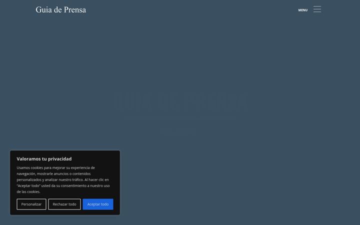 Screenshot of guiadeprensa.com