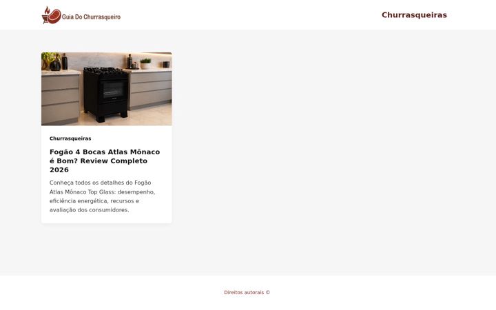 Screenshot of guiadochurrasqueiro.com.br