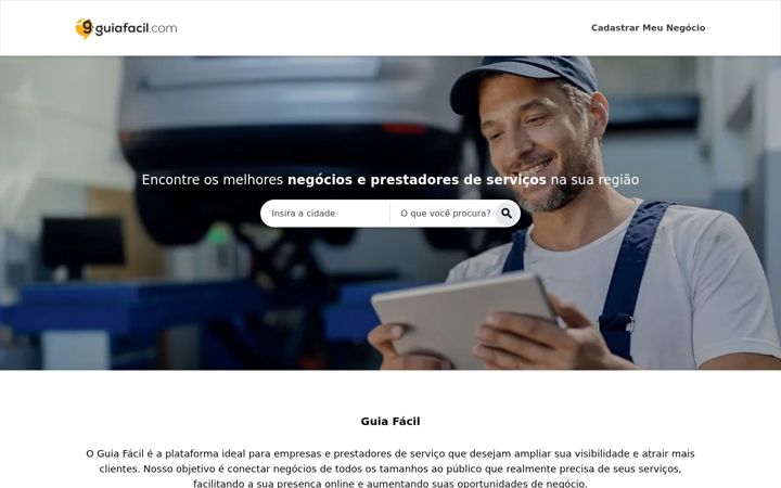 Screenshot of guiafacil.com