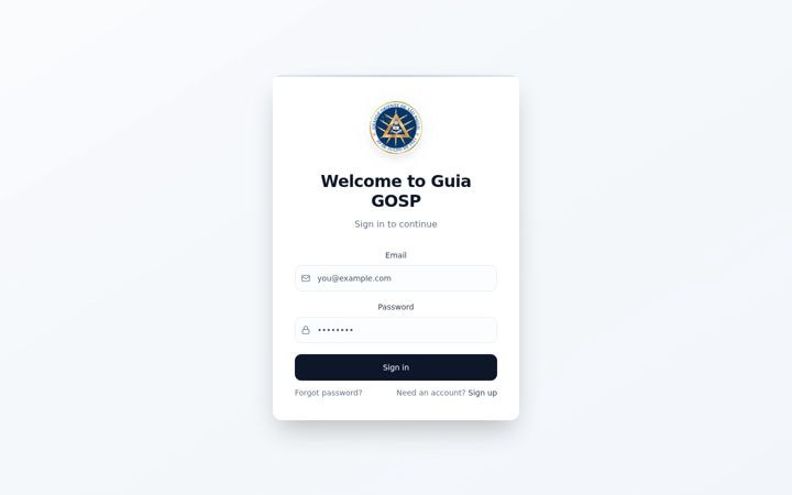 Screenshot of guiagosp.com