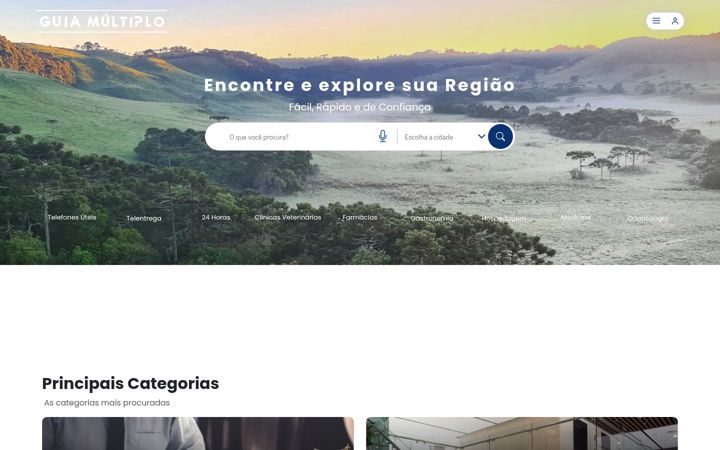 Screenshot of guiamultiplo.com.br