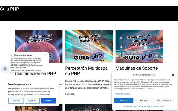 Screenshot di guiaphp.com