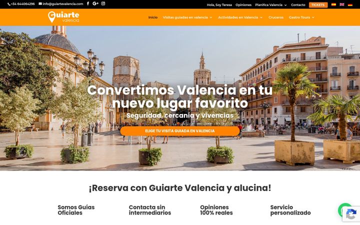 Screenshot di guiartevalencia.com