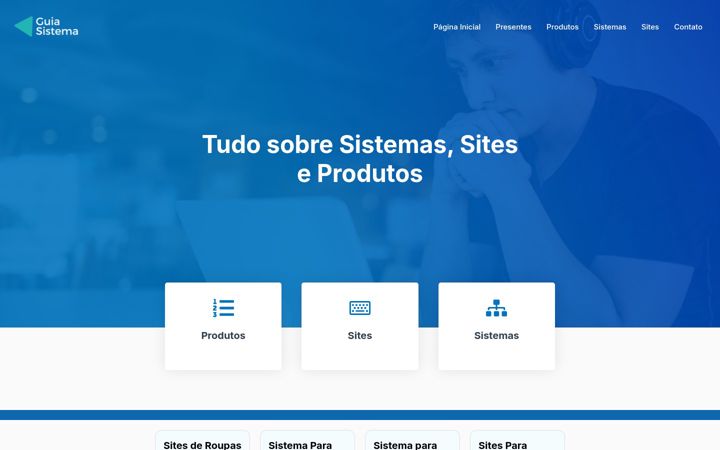 Screenshot of guiasistema.com.br