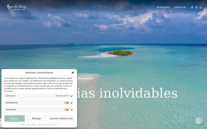 Screenshot of guiatuviaje.com