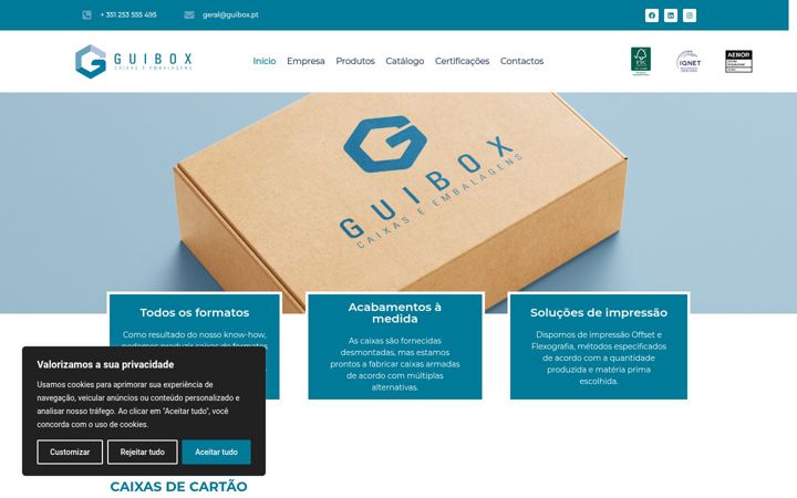 Screenshot of guibox.pt